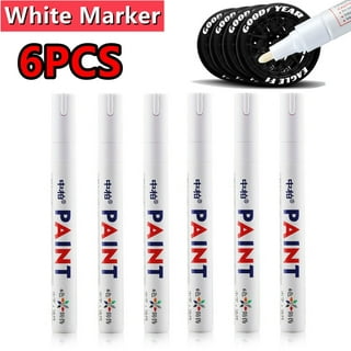 3pc White Paint Pen Marker Waterproof Permanent Car Tire Lettering Rubber  Letter