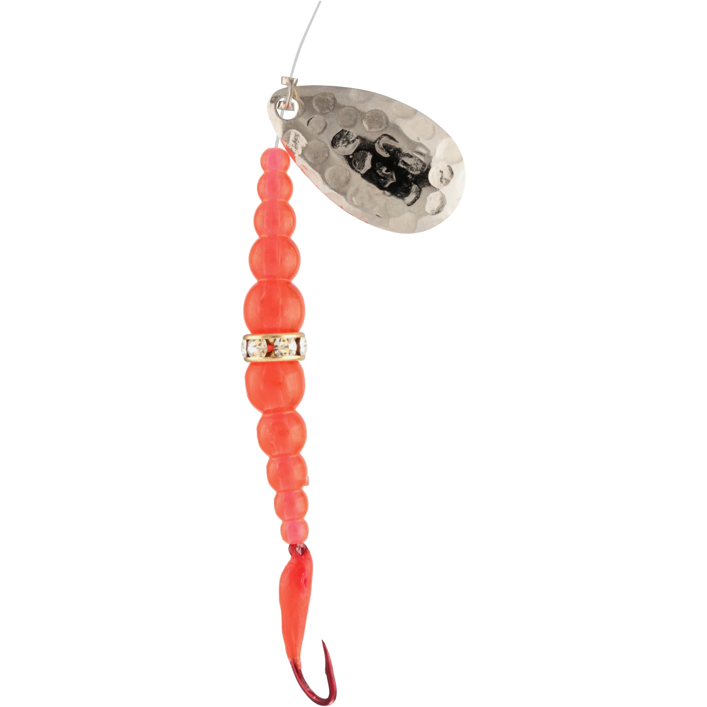 (2 pack) Mack's Lure Kokanee Killer Single Glo Hook Hammered Nickel FlOrange Hot Cerise 6
