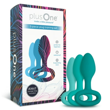plusOne 3 piece Butt Plug Training Set, Waterproof