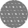 thumbnail image 1 of Ahgly Company Indoor Round Patterned Charcoal Black PAT1671X Area Rugs, 6' Round, 1 of 6