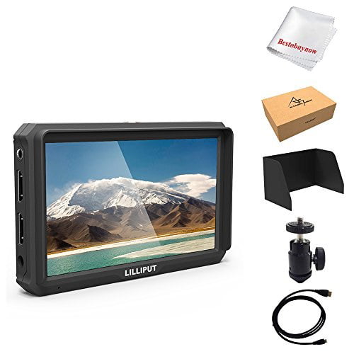 Lilliput A5 5” Camera-Top Broadcast Monitor 4K HDMI 8bit light weight 118g 1920x1080 for DSLR 
