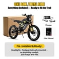 thumbnail image 2 of Seemoon 5000W Mid-Drive Off Road Electric Dirt Bike for Adults 60V 1350Wh 45 MPH 50-55 Mi 280Nm 45 Deg Hydraulic Disc Brakes Full Suspension 17/16 In, 2 of 8