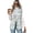 Blue Cat Pattern, variant on One Button Sleeveless Blazer Jacket for Summer Commute, Woven Open Front Outerwear Women's Sleeveless Blazer Vest, Christmas Snowflake