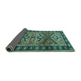 thumbnail image 2 of Ahgly Company Indoor Rectangle Persian Turquoise Blue Traditional Area Rugs, 7' x 9', 2 of 4