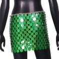 thumbnail image 4 of QHFBli Sexy Metallic Chain Top for Women - Sequin Rhinestone Backless Crop Outfit Sparkly EDM Party Club Night Tank Shirt, 4 of 4