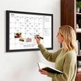 thumbnail image 6 of DOLLAR BOSS Calendar White Board Dry Erase Calendar Whiteboard 36" x 24" Wall Mount Magnetic Whiteboard Monthly Whiteboard Calendar for Home Office School Includes 1 Eraser & 4 Markers & 8 Magnets, 6 of 9