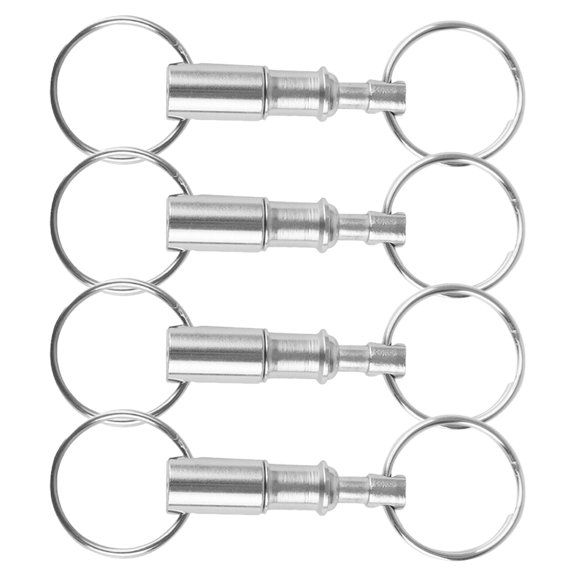 4 Pcs Detachable Keychain to Disassemble Ring Fob Chains Quick Release Disconnect