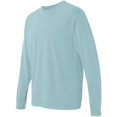 thumbnail image 3 of Republic Blue Men's Long Sleeve Cotton T-Shirt Crew Neck Pre-Washed 2X-Large, Green, 3 of 4