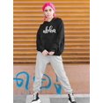 thumbnail image 2 of Aloha Calligraphy Hoodie Women -Image by Shutterstock, Female x-Large, 2 of 4