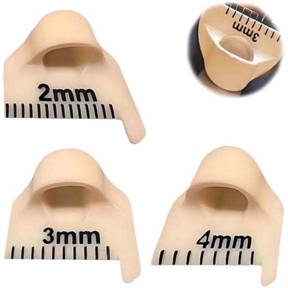 Edge Stitch Lock and Sewing Gauge.Edge Sewing Lockranding Tool for Beginners and Seniors,2/3/4mm Needle Gauge Quilting Ruler Measuring Tool(3PCS)