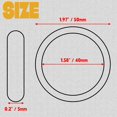 thumbnail image 3 of Yazoeia 12pcs Metal O Rings, 2 Inch Ring Heavy Duty 304 Stainless Steel o Ring Welded Metal o Rings for Macrame, Dog Leashes and Other DIY Crafts CJC912-205906, 3 of 7