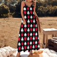 thumbnail image 3 of Playing Card Suits Inverted Sleeveless Dress Loose Women's Dress Dresses Luxury Evening Dresses, 3 of 9