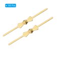 thumbnail image 3 of Uxcell 33mm/1.3" Length Chandelier Connector Clip Chandelier Bowtie Pin Golden 150 Pack, 3 of 6