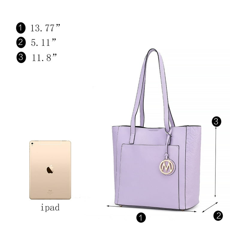 MKF Collection Lea Vegan Leather Women's Tote Bag, Fashionable Shoulder Purse Handbag by Mia K - Green MKF Collection Lea Vegan Leather Women's Tote Bag, Fashionable Shoulder Purse Handbag by Mia K - Green
