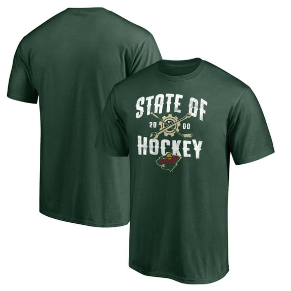 Men's Green Minnesota Wild Hometown Collection Push Ahead T-Shirt