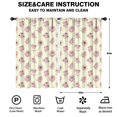 thumbnail image 2 of Pioneer Flower Floral Print Pattern Insulated Teens Curtains Set Of 2, Bedroom Essentials, Toddler Room Decor 52"x84", 2 of 5