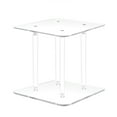thumbnail image 2 of 6 X 6 X 6" 1" Rods Clear Riser Acrylic Transparent Plexiglass Pedestal Table Display Podium Glorifier Riser Stand Centerpiece Flower Sculputure Merchandise Lamp Book Stand 2X10136-6X6"+4X10135-6", 2 of 5