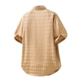 thumbnail image 2 of Yaoyar Men's Sparkle Sequins Shirts Disco Nightclub Shirt Short Sleeve Button Down Metallic Shirt Party Tops, 2 of 4