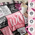 thumbnail image 6 of 100th Birthday Gifts for Women Blanket 60\u201dx50\u201d, 100th Birthday Party Supplies Decorations, Happy 100th Birthday Gifts for 100 Year Old Woman, 1924 Gifts for 100th Birthday Women Mom Grandma, 6 of 6