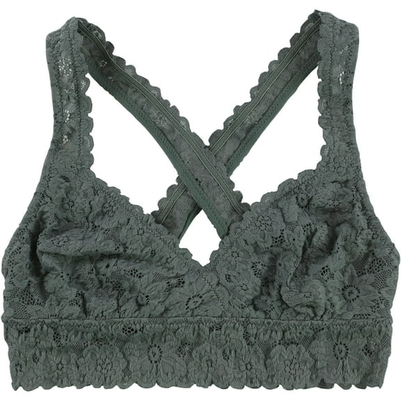 American Eagle Womens Floral Lace Racerback Bra, Green, X-Small