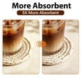 thumbnail image 4 of 8 Pcs Drink Coasters with Holder,Absorbent Coasters for Drinks,Minimalist Cotton Woven Coaster Set for Home Decor Tabletop Protection Suitable for Kinds of Cups,Turquoise, 4 of 8