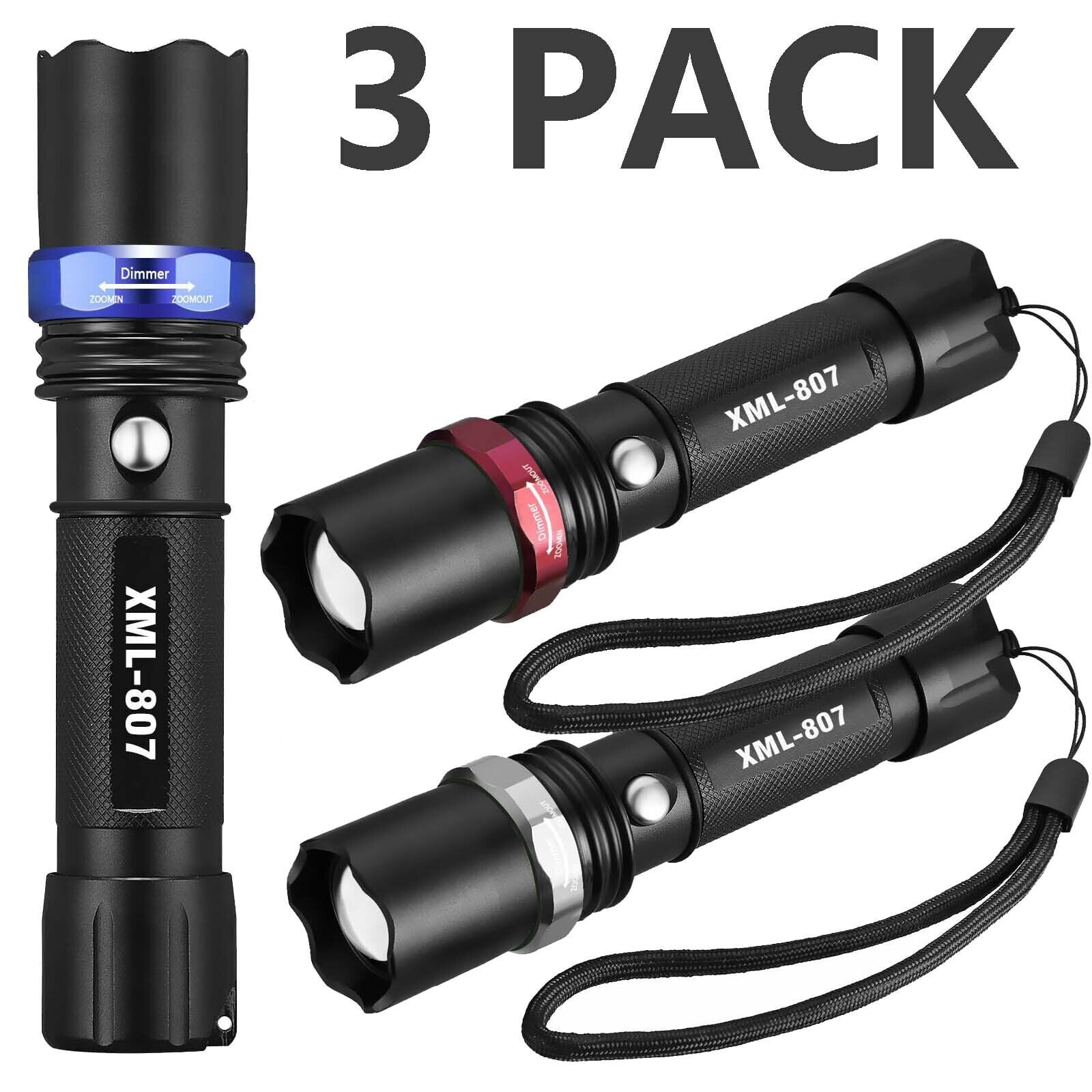 90000LM Tactical T6 LED Super Bright Police Rechargeable Flashlight Torch Lamp* 