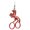 Red, variant on Antique Embroidery Scissors Rustproof Stainless Steel Scissors Small Sewing Shears for Cutting Paper Fabric Sealing Tape