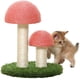 thumbnail image 1 of Rascador para gatos ZHAOCHENG sisal natural forma de hongo rosa, 1 of 5