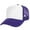 Purple/white, variant on Toptie Blank Kids 5 Panel Mesh Trucker Cap Foam Front Snapback for Boys Girls Baseball Cap-Black/White