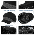 thumbnail image 5 of Comhats Newsboy Hat Cabbie Cap for Women Winter Female Teen Girl Visor Grey, 5 of 7