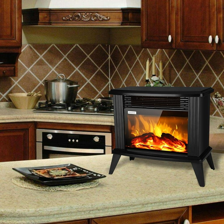 SamyoHome 1500W Portable Electric Fireplace Heater - Walmart.com