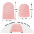 thumbnail image 2 of Winter Knit Beanies Womens Satin Lined Winter Beanie for Women Silk Lining Thick Chunky Hats Soft Slouchy Skull Warm Cap, 2 of 2