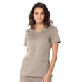 thumbnail image 1 of Landau ProFlex Haut de Sarrau pour Femmes : 3 Poches, Coupe Moderne Ajustée, Col en V Extensible 4169, 1 of 1