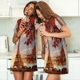 thumbnail image 4 of Gaeub Eiffel Tower Print Women's Short-Sleeved Nightdress,Loose Comfy Pajama Sleepwear,Summer Night-dresses for Women, 4 of 6