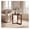 Walnut, variant on Sunshen Farmhouse Side Table, 22.5” Round End Table with Solid Rubber Wood Legs, Compact Nightstand Bedside Table for Small Spaces, Accent Table for Living Room Bedroom (Walnut,1)