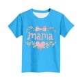 thumbnail image 5 of SROBPTY Teen Girls Summer Short Sleeve Tops Print Breathable Crew Neck Tee Shirts for Daily Wear 3-15 Years, 5 of 5