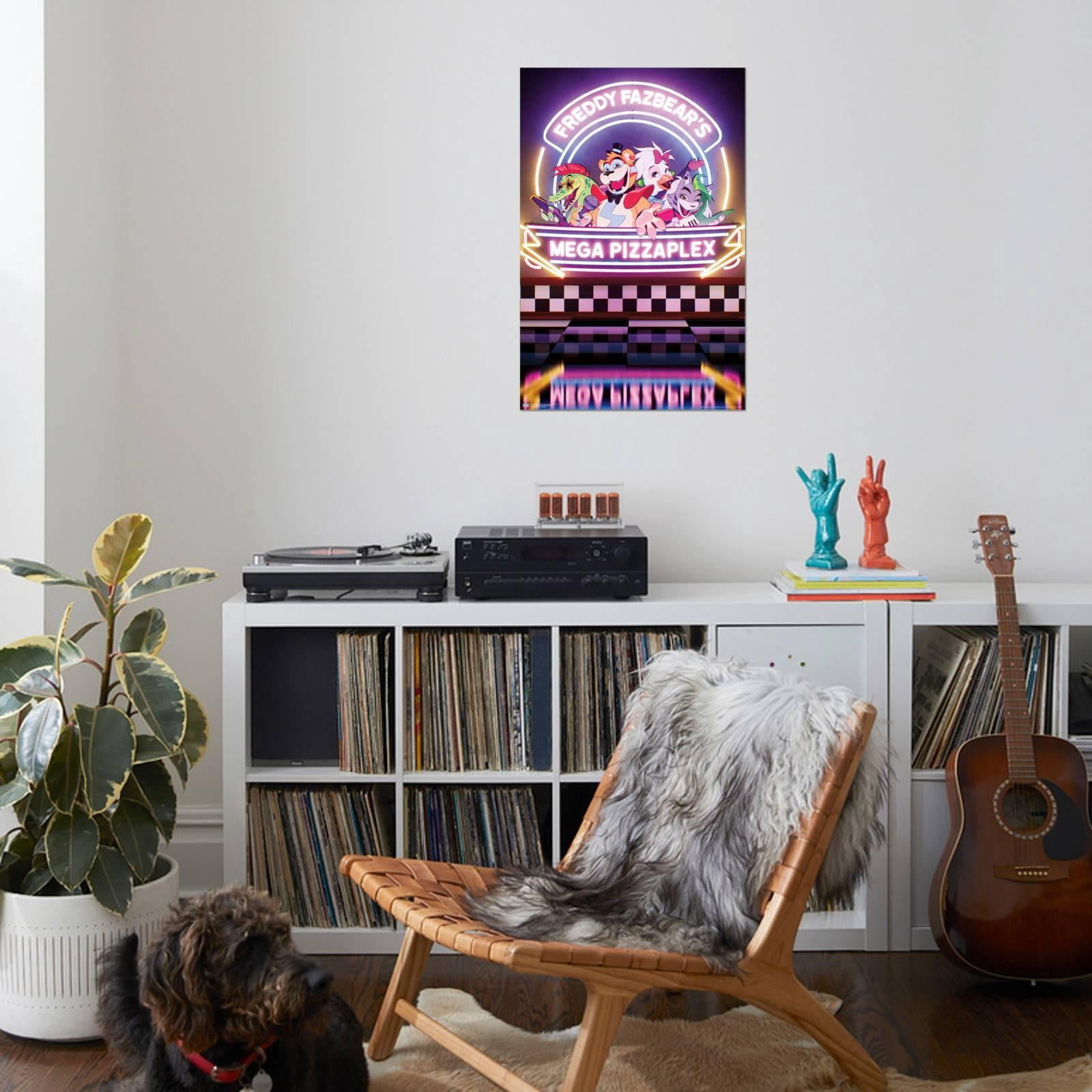 Five Nights at Freddy's: Security Breach - Mega Pizzaplex Canvas Wall Poster, 22.375" x 34"