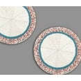 thumbnail image 2 of Set of 2 Handmade bead placemats, Multicolor Designer Tablemats, Beaded Charger Plates 14X14 Inch, 2 of 4