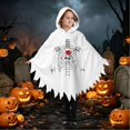 thumbnail image 6 of Zylarhe Kids Halloween Jumpsuits Dance Stage Performance Party Outfit Playful Home Wear for Toddlers White 6-7 Years, 6 of 8