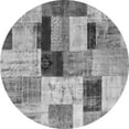thumbnail image 1 of Ahgly Company Indoor Round Patchwork Gray Transitional Area Rugs, 7' Round, 1 of 1