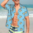 thumbnail image 5 of KLL Men's Hawaiian Shirt Short Sleeve Button Down Beach Shirts-Sea Turtle, 5 of 5
