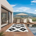 thumbnail image 3 of Black Aztec Outdoor Rug for Patio/Deck/Porch, Non-Slip Large Area Rug 5 x 8 Ft, Southwest Boho Tribal Abstract Geometric Indoor Outdoor Rugs Washable Area Rugs, Reversible Camping Rug Carpet Runner, 3 of 8