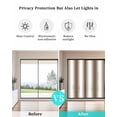 thumbnail image 4 of Window Privacy Film Brown White Ombre Stained Glass Window Film Decorative Sun Block Window Cover Vintage Minimalist Country Gradient Window Clings Static Adhesive Sticker for Bathroom 17.7"x39.3", 4 of 7