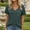 001 Army Green, variant on Womens Basic Short Sleeve V-Neck Shirts Solid Color Casual Loose Fitted Classic Tops Tee With Pocket