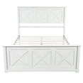 thumbnail image 6 of Noble House 4 Piece Queen Bedroom Set with Platform Bed, 2 Nightstands and Dresser, White, 6 of 10