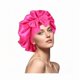 thumbnail image 1 of wonima11 Silk Bonnet for Sleeping Women Double Layer Satin Hair Bonnet Sleep Caps with Elastic Tie Band Adjustable Bonnets for Women（Hot Pink）, 1 of 1