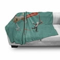 thumbnail image 3 of Retirement Party Soft Flannel Fleece Blanket, Senior Man Breaking Free from Office Desk Chain and Celebrating Retirement, Cozy Plush for Indoor and Outdoor Use, 60" x 80", Multicolor, by Ambesonne, 3 of 6
