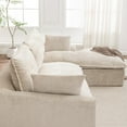 thumbnail image 2 of 103" Cloud Sectional Couch with Right Facing Chaise, Boneless Modern Modular Large - Segment Sofa for Living Room, No Assembly Required (Beige), 2 of 11