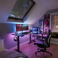 thumbnail image 6 of FEZIBO 63x48 Inch Triple Motor L Shaped Standing Desk Reversible, Electric Height Adjustable Corner Stand up Desk, Sit Stand Desk Computer Workstation, Black Frame/Black Top, 6 of 8