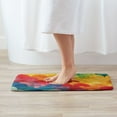 thumbnail image 3 of Vibrant Pattern Colorful Waves Dynamic Rugs Washable Cover Floor Rug Carpets Home Decorations for Bathroom Kitchen Bedroom Indoor 31.5x20 inch, 3 of 6